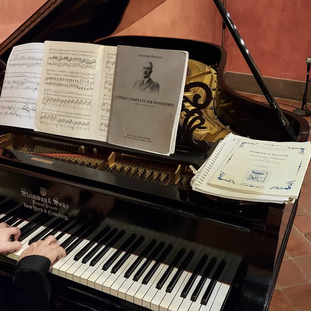 Konzert vom Puccini Museum in Lucca auf dem antiken Steinway Klavier
