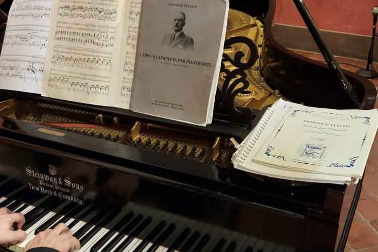 Konzert vom Puccini Museum in Lucca auf dem antiken Steinway Klavier