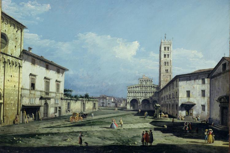 piazza san martino  in un dipinto di B.Bellotto 